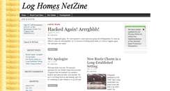 Desktop Screenshot of loghomesnetzine.com